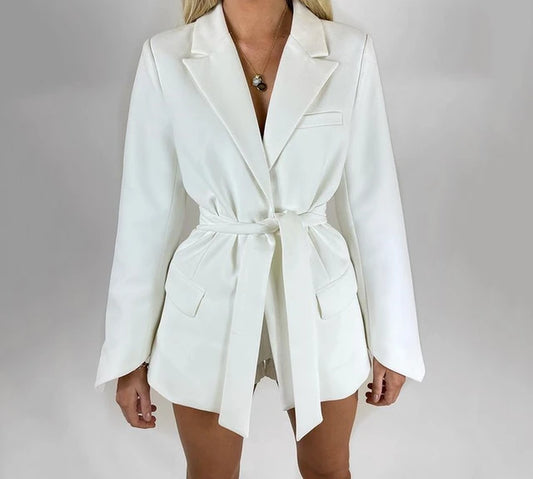 Elegant Women'S Autumn Clothing Blezer Fashion Versatile Casual Lapel Solid Color Long Sleeve Jacket Coats Y2K Female 2023